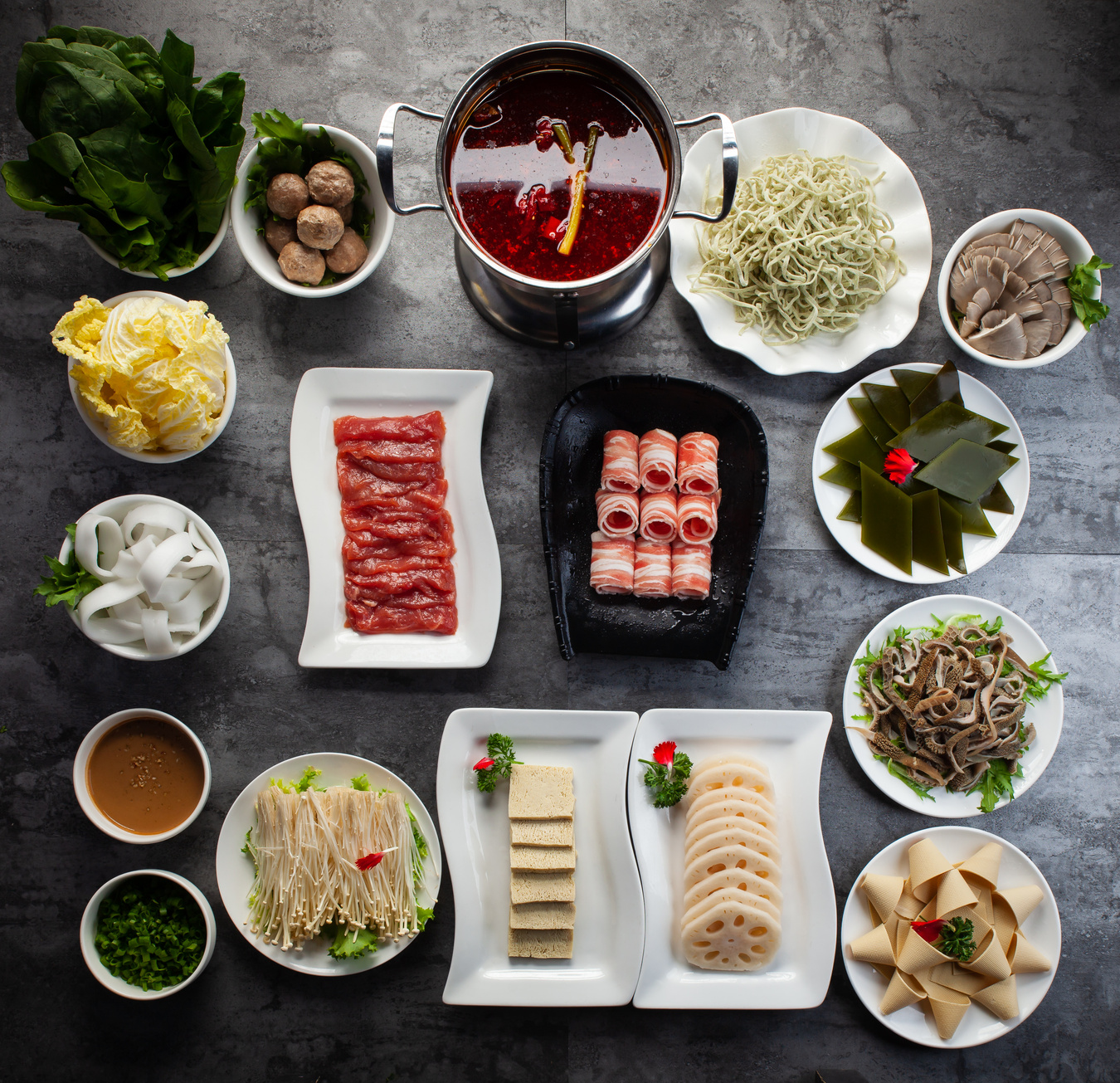Sichuan hotpot combination